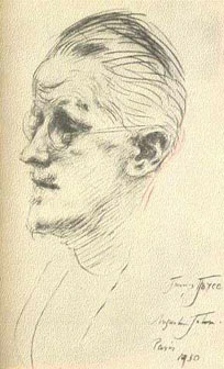 Portrait of Joyce by Augustus John