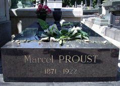 Grave of Marcel Proust at Pere Lachaise Cemetery